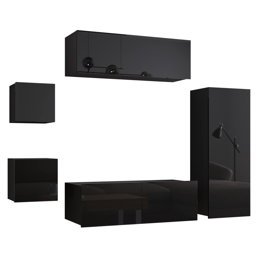 Настінна шафа CALABRINI 34x105 см чорний