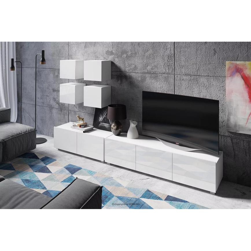 Настінна шафа PAVO 34x34 см глянцевий білий
