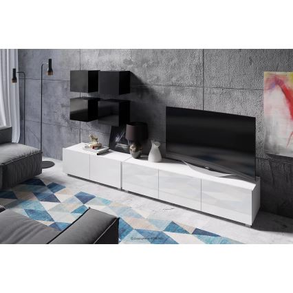 Настінна шафа PAVO 34x34 см глянцевий чорний