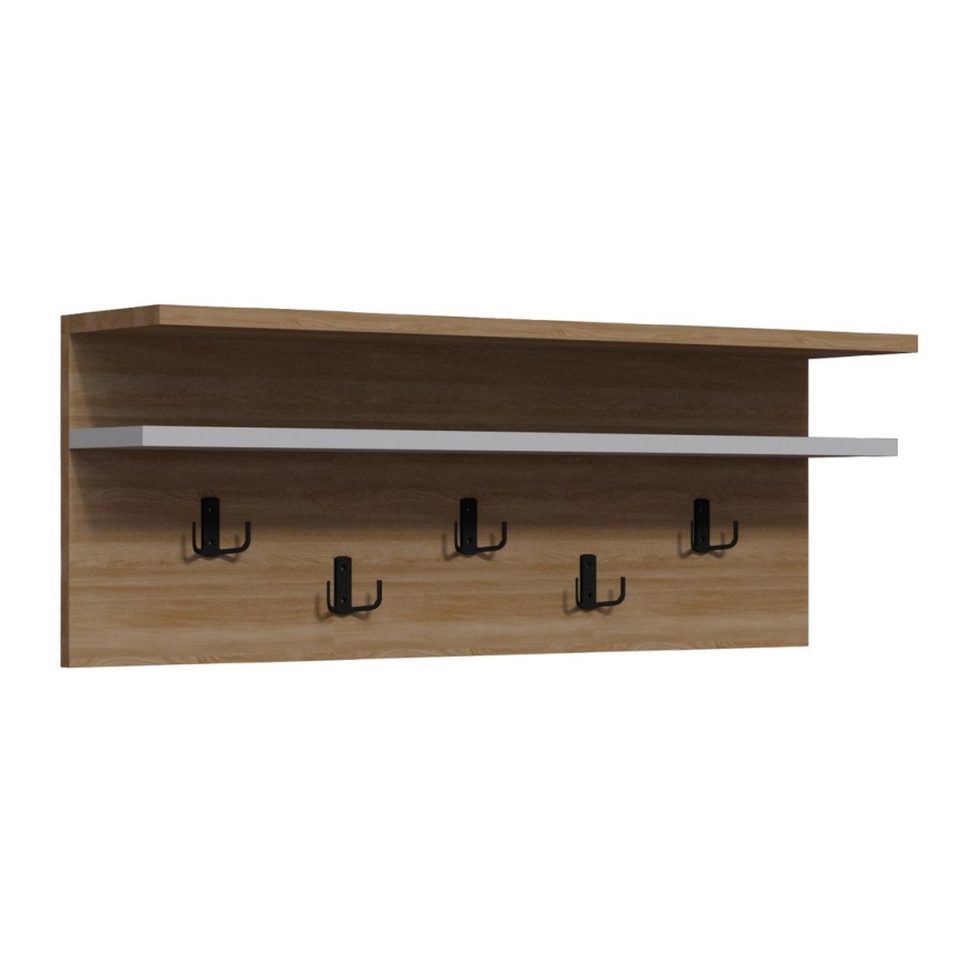 Настінна вішалка ROLKER 90x31,4 см коричневий