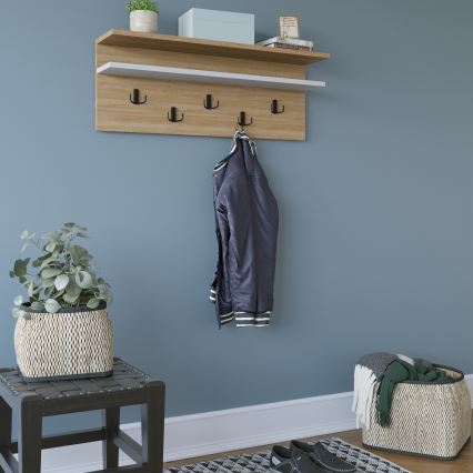 Настінна вішалка ROLKER 90x31,4 см коричневий