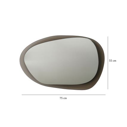 Настінне дзеркало AQUA 55x75 см бронзовий