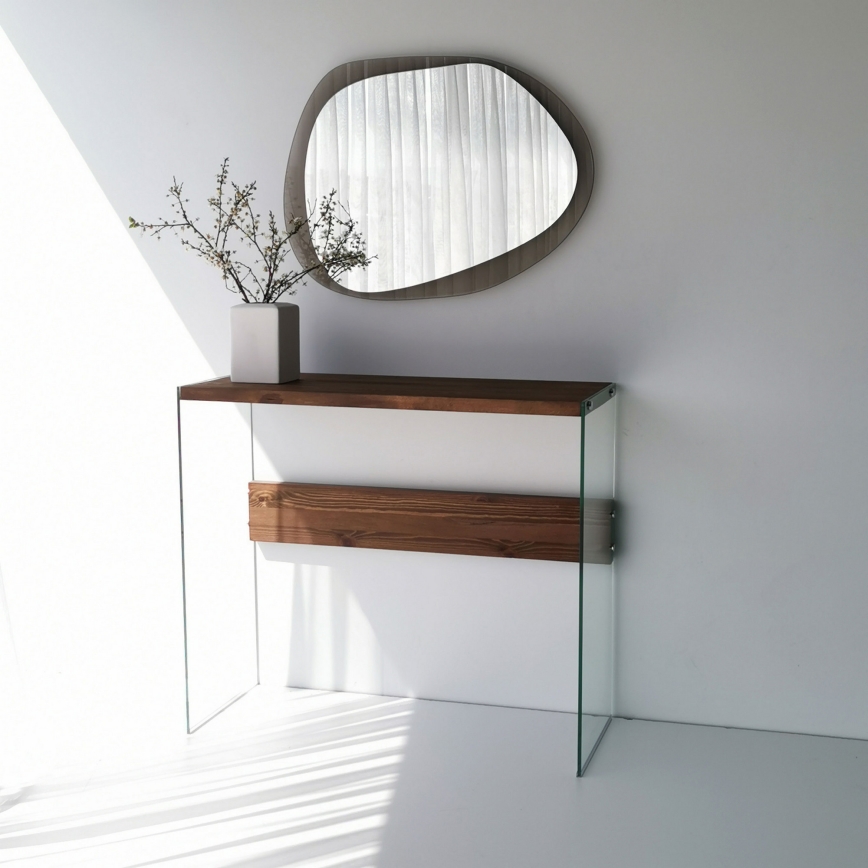 Настінне дзеркало AQUA 55x75 см бронзовий