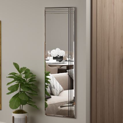 Настінне дзеркало TRIO 120x40 см глянцевий хром
