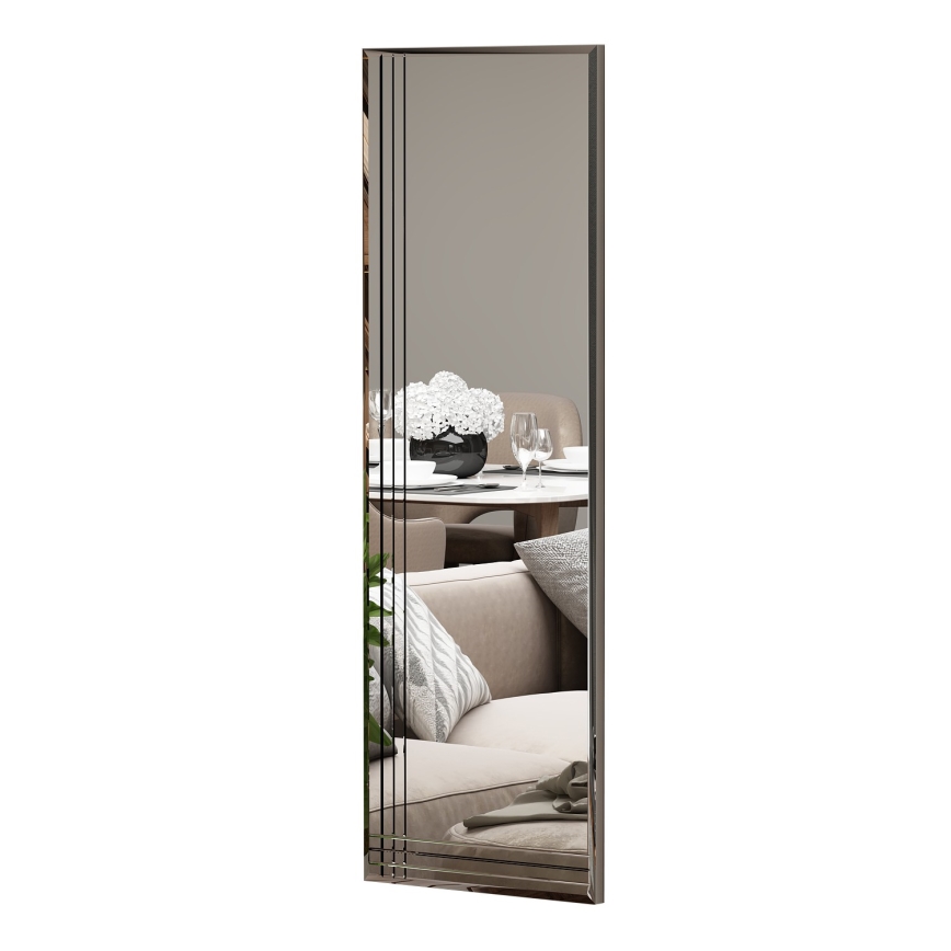 Настінне дзеркало TRIO 120x40 см глянцевий хром