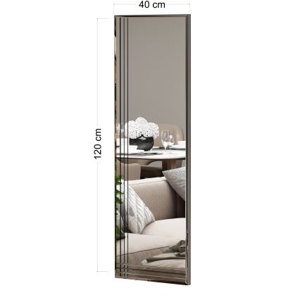 Настінне дзеркало TRIO 120x40 см глянцевий хром