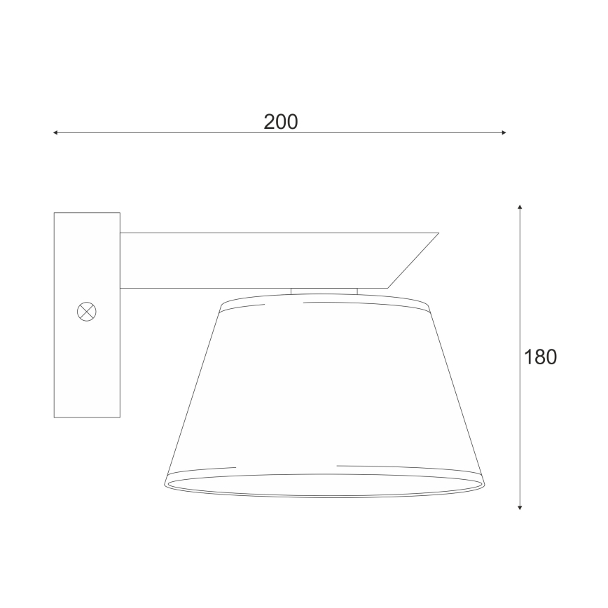 Настінний світильник ANTONIO 1xE14/40W/230V дуб