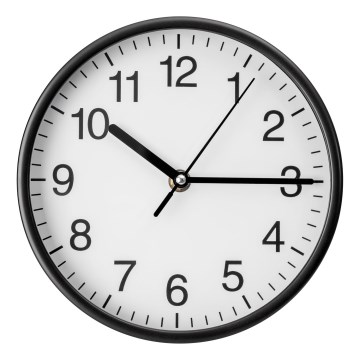 Настінні годинники діаметром 20 см 1xAA чорний/білий