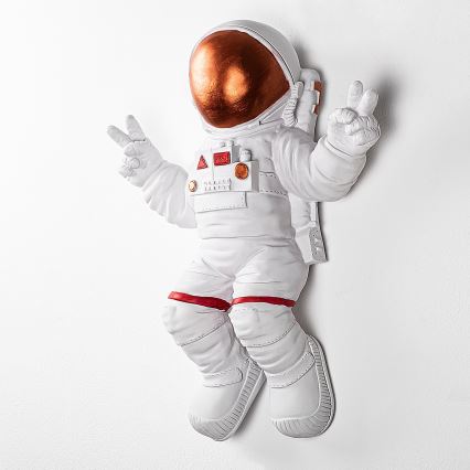 Настінний декор 47x35 см космонавт мідний
