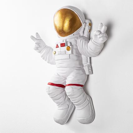 Настінний декор 47x35 см космонавт золотий