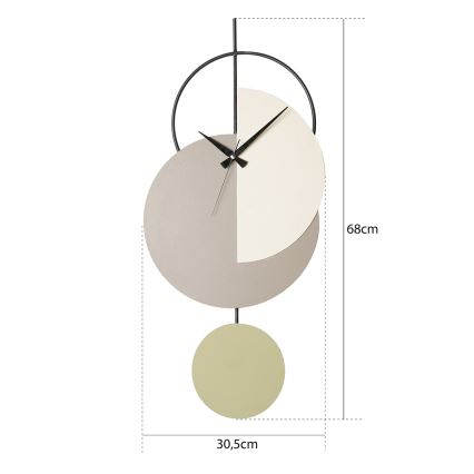 Настінний годинник 68x30,5 см 1xAA