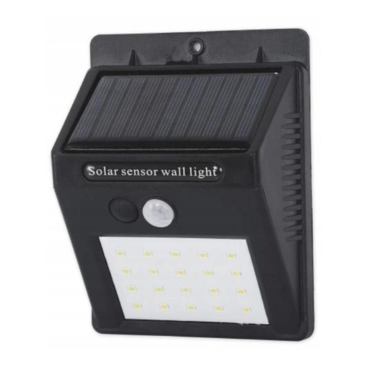 Настінний LED світильник на сонячній батареї з датчиком LED/0,55W/3,7V IP65