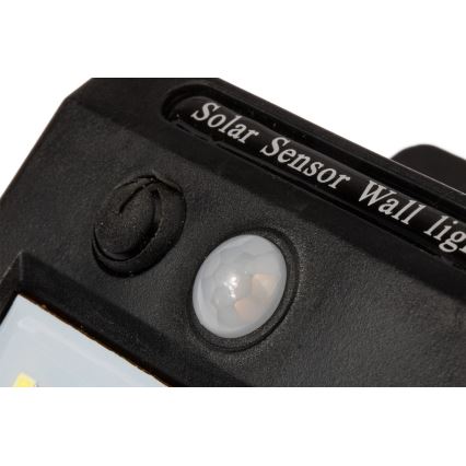 Настінний LED світильник на сонячній батареї з датчиком LED/0,55W/3,7V IP65