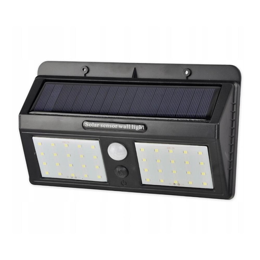 Настінний LED світильник на сонячній батареї з датчиком LED/1,2W/3,7V IP54