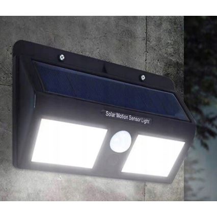 Настінний LED світильник на сонячній батареї з датчиком LED/1,2W/3,7V IP54