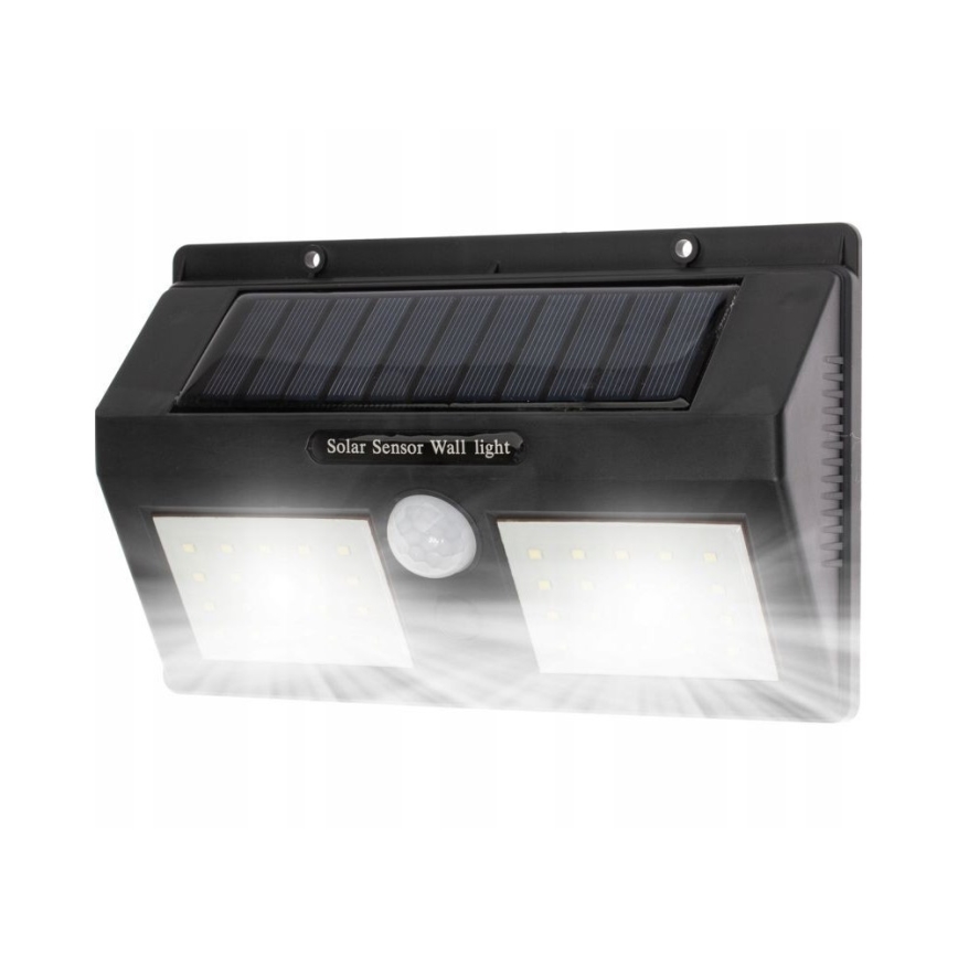 Настінний LED світильник на сонячній батареї з датчиком LED/1,2W/3,7V IP54