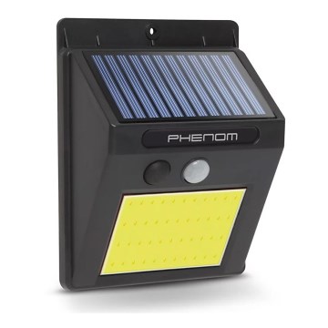 Настінний LED світильник на сонячній батареї з датчиком LED/3W/5,5V IP55