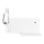Настінний LED світильник SHELF 1xLED/4W+1xLED/5W+1xLED/2W/230V + USB-порт білий
