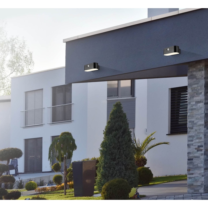 Настінний LED світильник з датчиком на сонячній батареї SOLARIS2 LED/2,5W/3,7V 4000K IP44