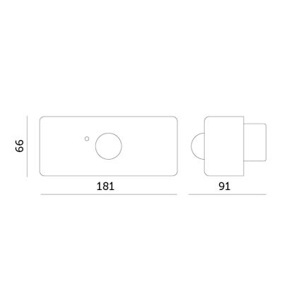 Настінний LED світильник з датчиком на сонячній батареї SOLARIS2 LED/2,5W/3,7V 4000K IP44