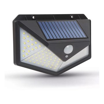 Настінний LED світильник з датчиком на сонячній батареї LED/5W/5,5V IP65