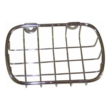 Настінний мильничок дротяний 9x14 см блискучий хром