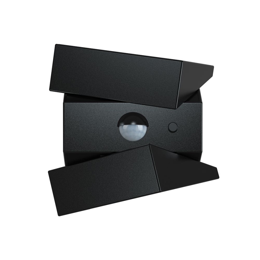 LED настінний сонячний світильник з датчиком LED/2,5W/3,7V 3000/4000/6000K IP65 1200 mAh чорний