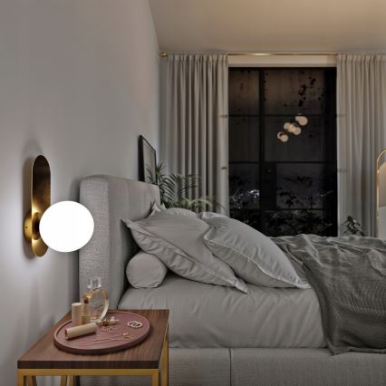 Настінний світильник 1xE27/40W/230V золотий/білий