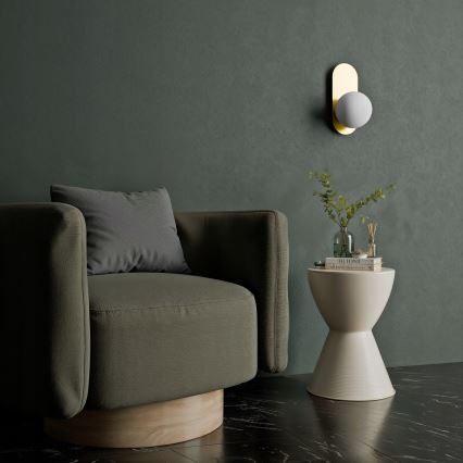 Настінний світильник 1xE27/40W/230V золотий/білий