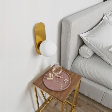 Настінний світильник 1xE27/40W/230V золотий/білий