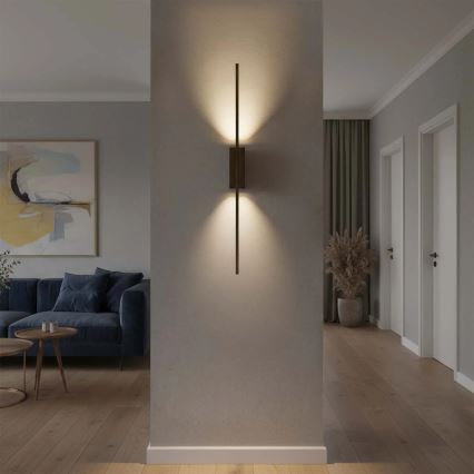 Настінний світильник AISHA LED, 12W/230V, 4000K, 80 см, чорний