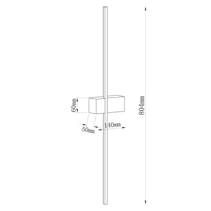 Настінний світильник AISHA LED/12W/230V 4000K золотистий