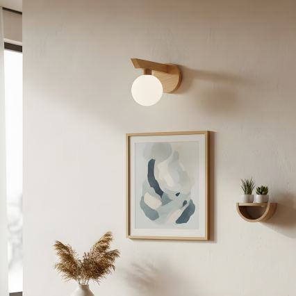 Настінний світильник ANTONIO 1xG9/5W/230V дуб/білий