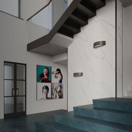 Настінний світильник ATENA 1xE27/60W/230V чорний