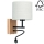Настінний світильник BOHO 1xE27/25W + LED/1W/230V дуб – FSC сертифіковано