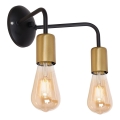 Настінний світильник BRENDA 2xE27/60W/230V чорний/золотий