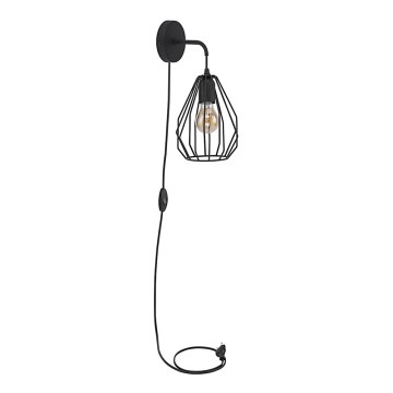 Настінний світильник BRYLANT BLACK 1xE27/60W/230V