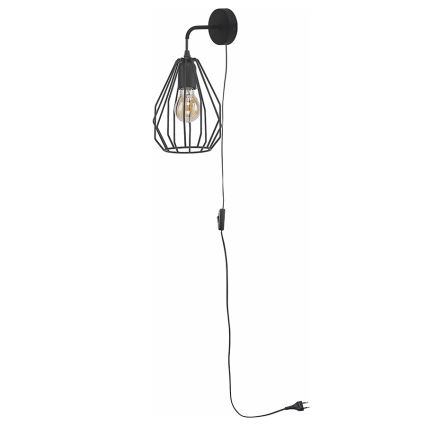 Настінний світильник BRYLANT BLACK 1xE27/60W/230V
