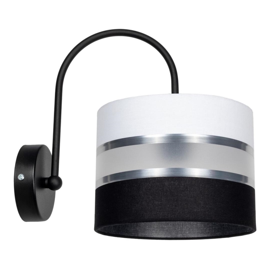 Настінний світильник CORAL 1xE27/60W/230V чорний/білий