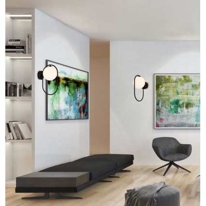 Настінний світильник CORDEL 1xG9/28W/230V чорний