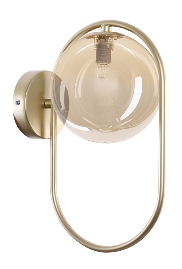 Настінний світильник CORDEL 1xG9/28W/230V латунь/димчастий бежевий