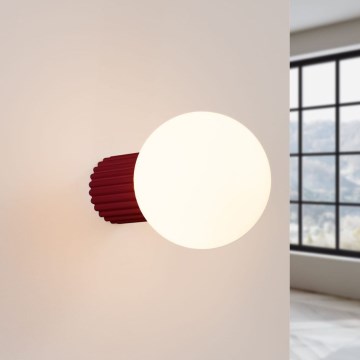 Настінний світильник для ванної кімнати HALO 1xG9/8W/230V діаметр 12 см IP44 червоний