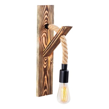 Настінний світильник EREBOS 1xE27/40W/230V коричневий