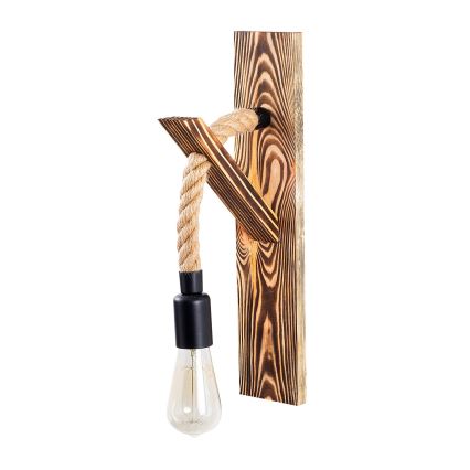 Настінний світильник EREBOS 1xE27/40W/230V коричневий