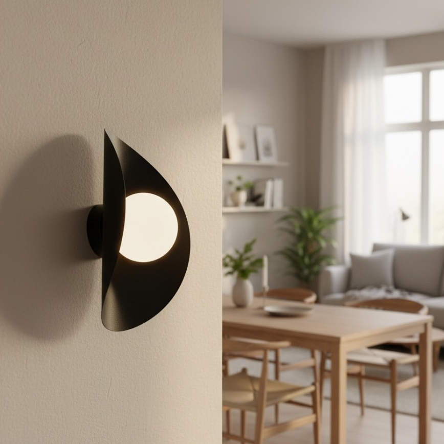 Настінний світильник FIERO 1xG9/8W/230V чорний