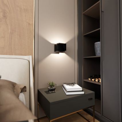 Настінний світильник FROST 1xG9/8W/230V чорний