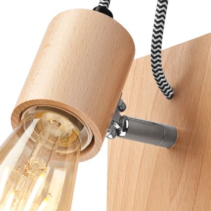 Настінний світильник GUSTAVO 1xE27/60W/230V бук