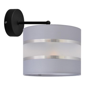 Настінний світильник HELEN 1xE27/15W/230V сірий/чорний