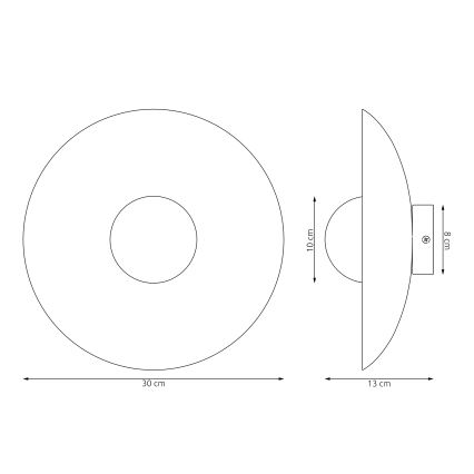 Настінний світильник INSPO 1xG9/8W/230V чорний