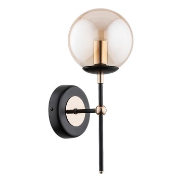 Настінний світильник ITORIS 1xE14/10W/230V чорний/золотий